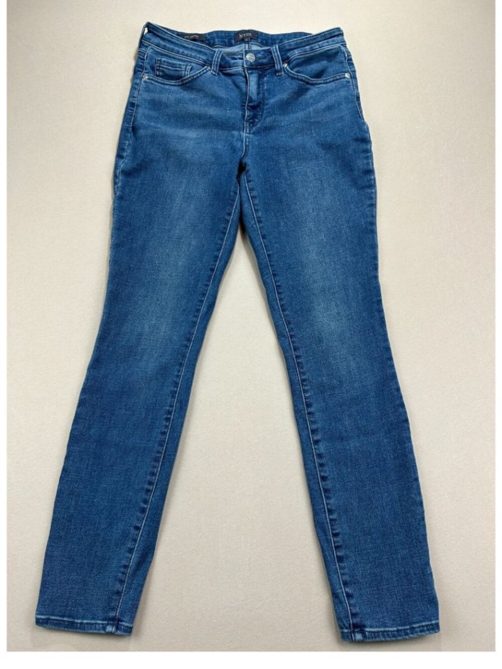 NYDJ Jeans Womens Size 6 Blue Denim Mid Rise AMI Skinny Lift Tuck Stretch